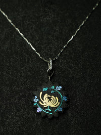 Twelve Flora Series — September Chrysanthemum Pendant Necklace