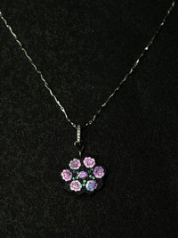 Twelve Flora Series — October Hibiscus Pendant Necklace