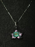 Twelve Flora Series — June Lotus  Pendant Necklace
