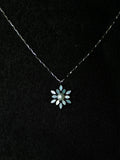 Snow Bloom Pendant Necklace