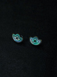 Azure Fortune stud earrings