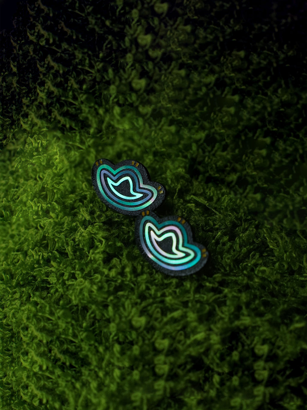 Azure Fortune stud earrings