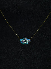 Azure Fortune Pendant Necklace