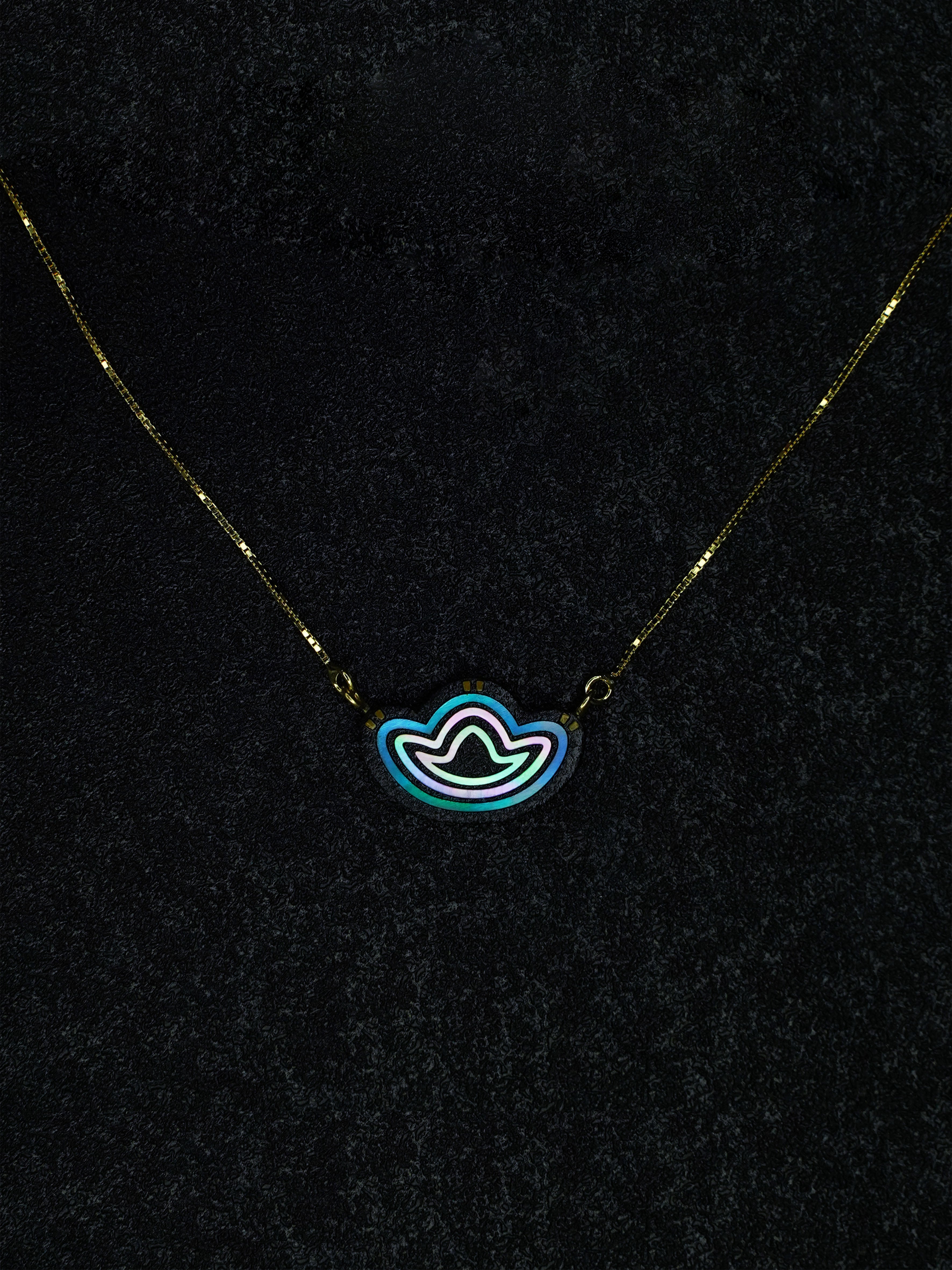 Azure Fortune Pendant Necklace