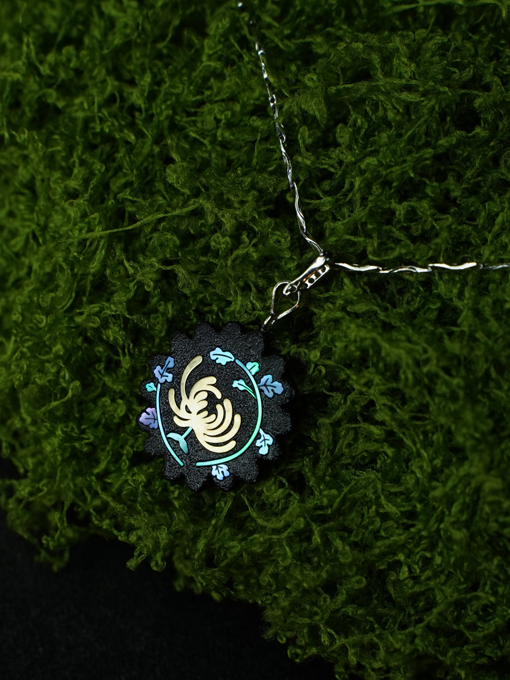 Twelve Flora Series — September Chrysanthemum Pendant Necklace