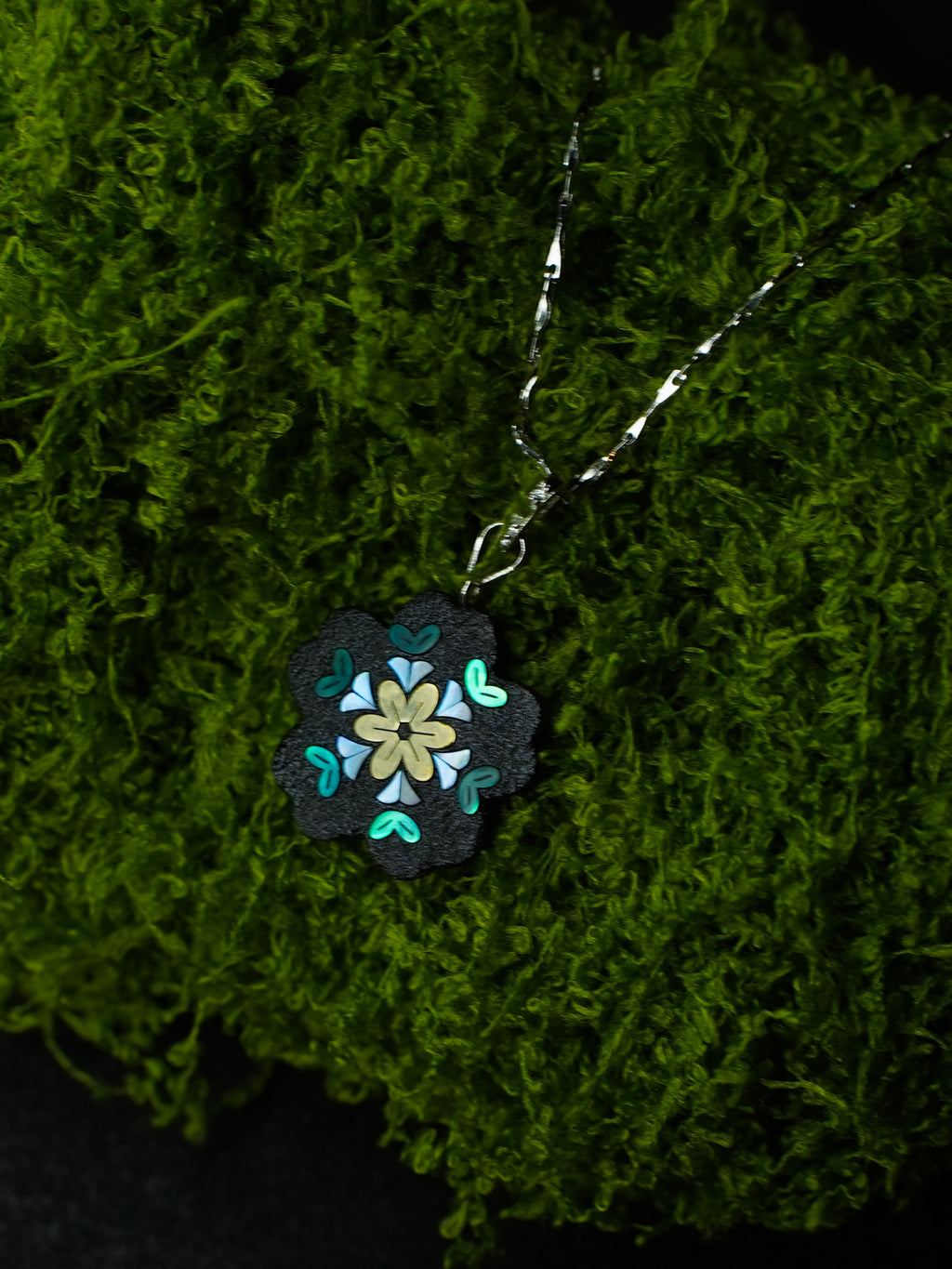 Twelve Flora Series — February Winter Jasmine  Pendant Necklace