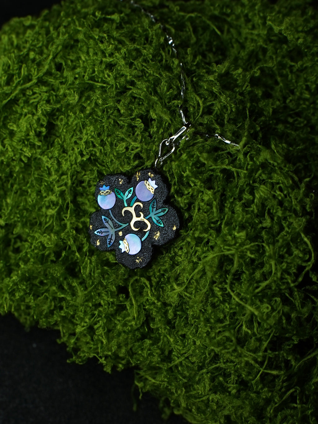 Twelve Flora Series — May Pomegranate  Pendant Necklace