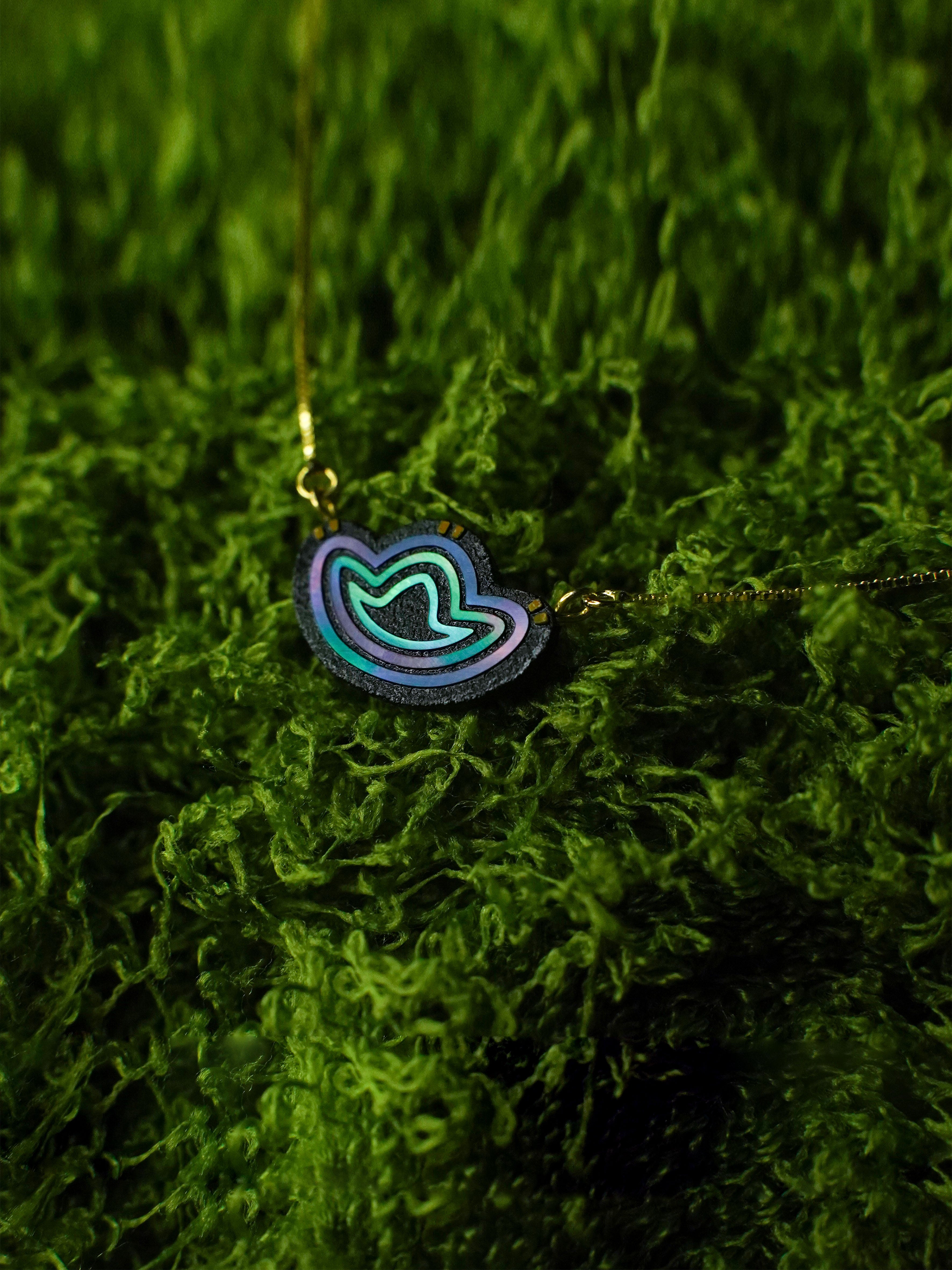 Azure Fortune Pendant Necklace