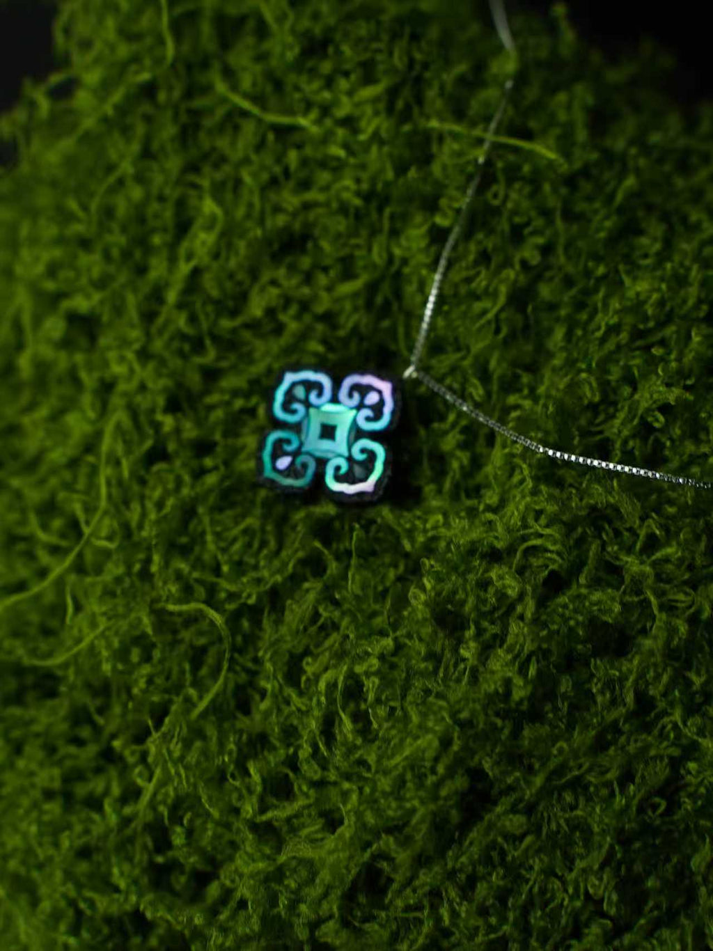 Persimmon Bloom Pendant Necklace