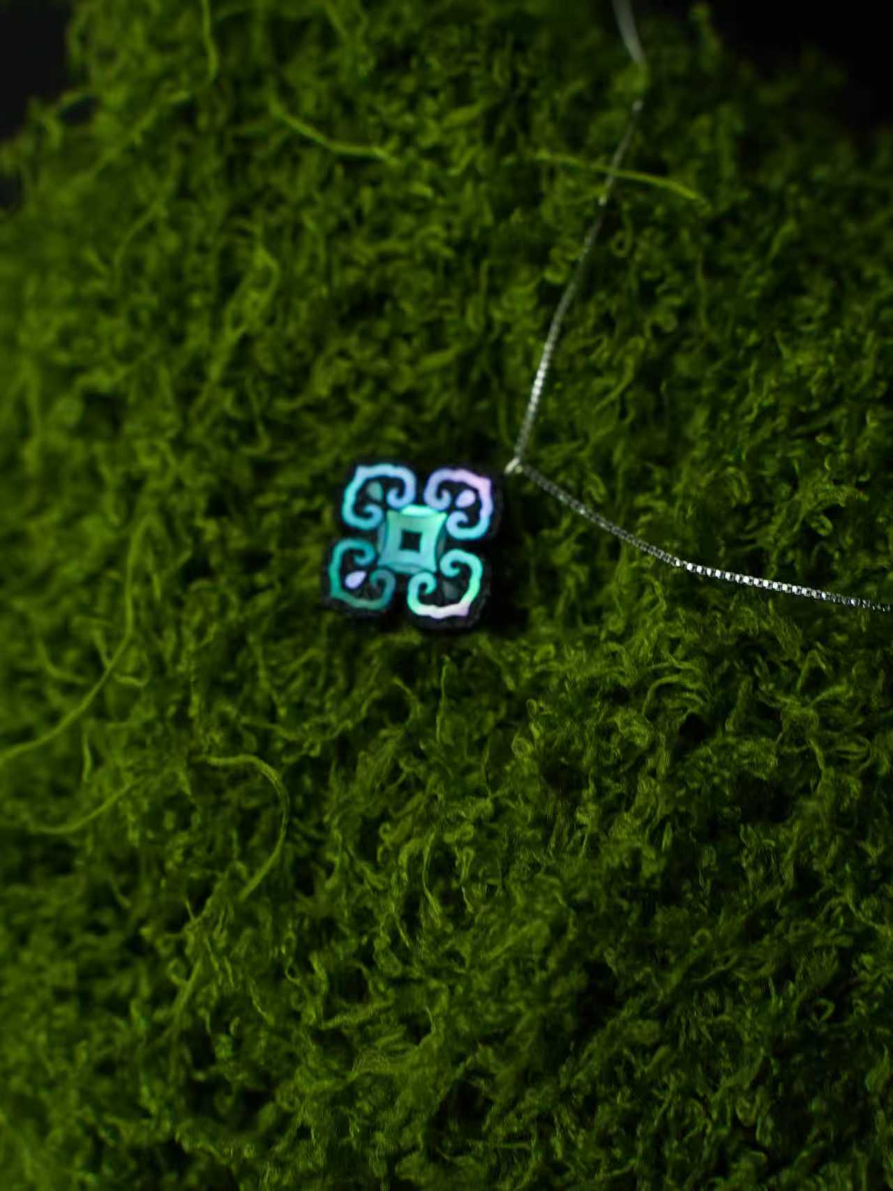 Persimmon Bloom Pendant Necklace