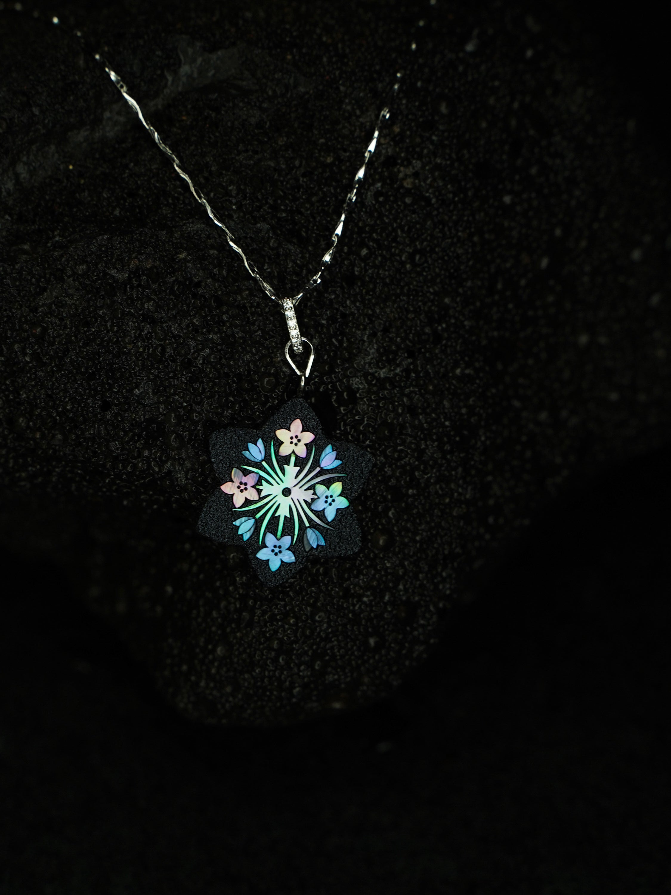 Twelve Bloom Series — January Narcissus  Pendant Necklace