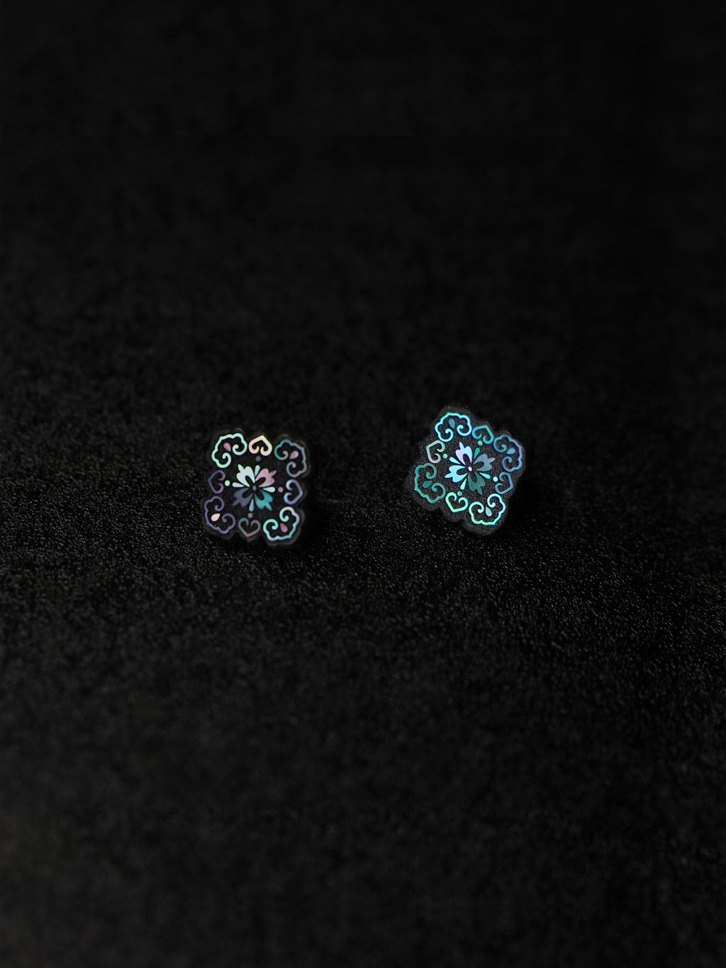 Ruyi Blooms stud earrings