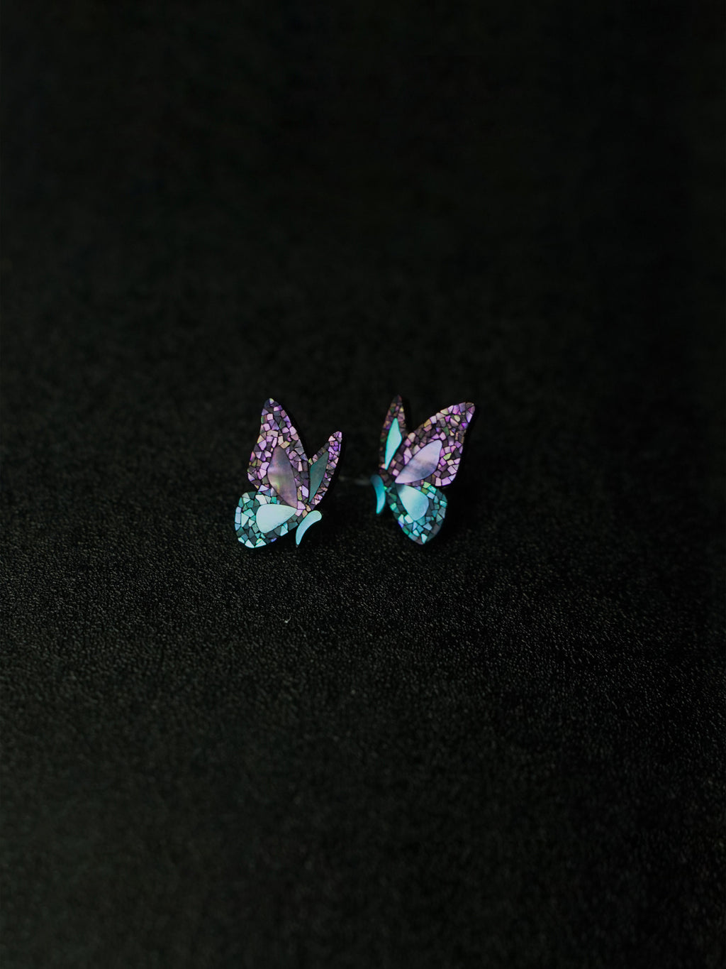Moonlight Butterfly stud earrings