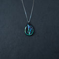 Ink Bamboo Pendant Necklace