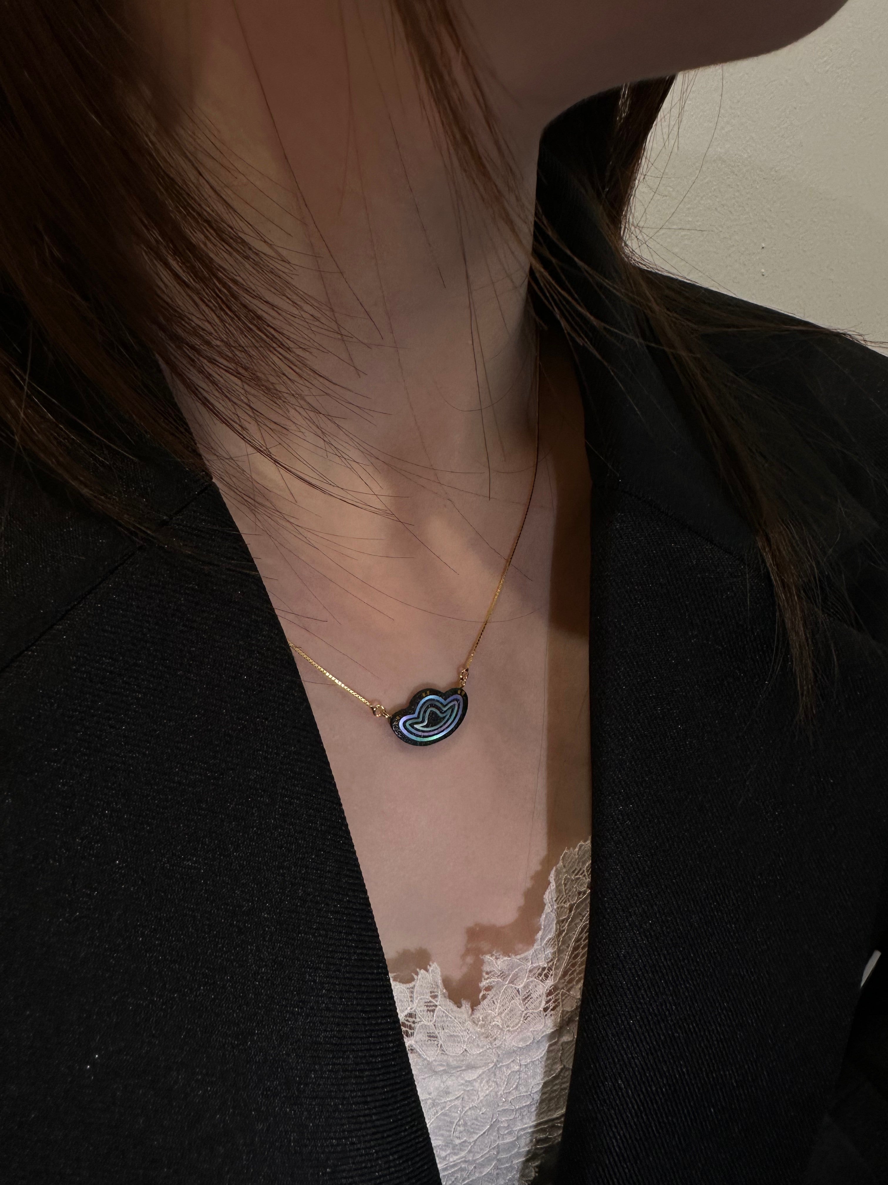 Azure Fortune Pendant Necklace