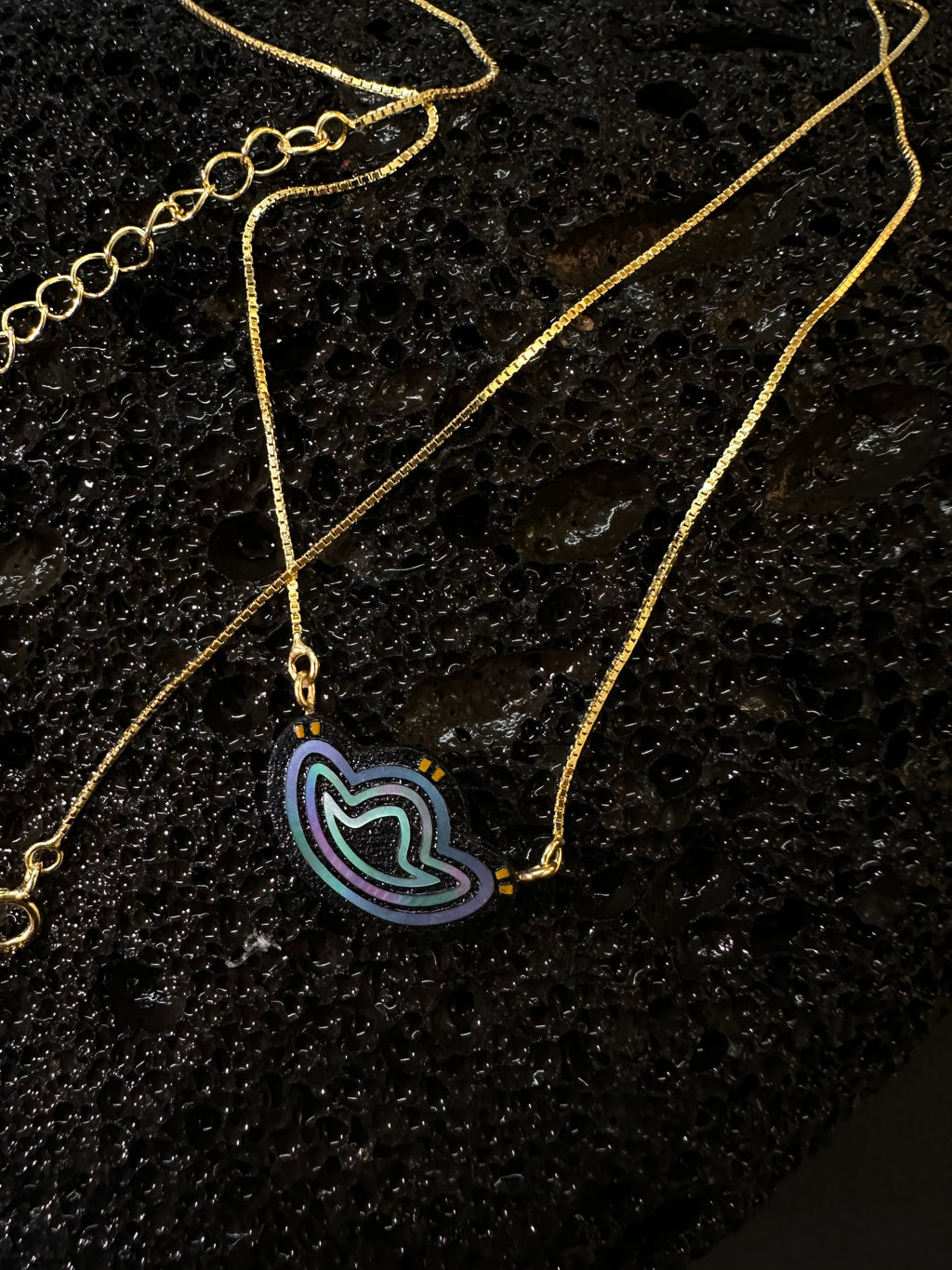 Azure Fortune Pendant Necklace